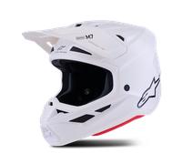 Casco de motocross Alpinestars SM7 Solid blanco S