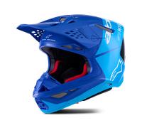 Casco MX Alpinestars Supertech S-M10 Flood CRB M&G Azul/NegroM Azul,Negro