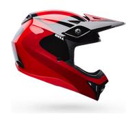 Bell MX-10 MIPS Wave Casco de motocross juvenil, negro-rojo, tamaño S