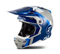Fly Racing Formula CP Seal, casco de motocross L female Azul Oscuro/Azul/Gris/Blanco