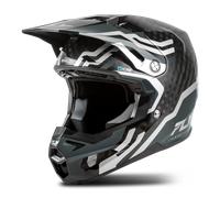 Fly Racing Formula S Carbon Byte, casco de motocross S female Carbono/Gris/Negro/Plata