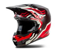 Fly Racing Formula S Carbon Byte, casco de motocross M female Carbono/Negro/Rojo/Gris