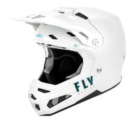 Fly Racing Formula S Carbon Solid, casco motocross juvenil YL male Blanco