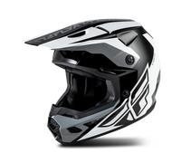 Casco MX FLY Racing Kinetic Crest V26 Negro/Blanco/GrisXL Negro,Blanco,Gris