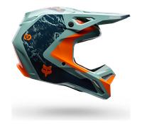 FOX V1 Image Print Casco de motocross, rojo, tamaño L para Hombres