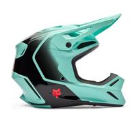 Casco MX FOX V3 Drip TurquesaL Turquesa