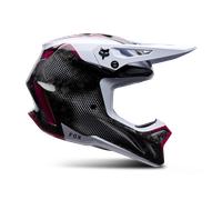 Casco MX FOX V3 RS Tactile BlancoM Blanco