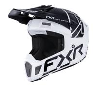 FXR Clutch Comp Casco de motocross, Blanco/Negro, Talla S