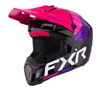 FXR Clutch Comp Casco de motocross, negro-rosa, tamaño L para Hombres