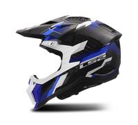 Casco MX LS2 MX703 X-Force Phantom Azul/Blanco brillanteS Phantom Azul,Blanco brillante
