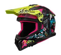 Casco MX LS2 MX708 Fast II Gorilla Púrpura/Amarillo de alta visibilidadXS Gorilla Púrpura,Amarillo de alta visibilidad