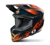 ONeal 3SRS Haze S26, casco de motocross XL female Azul/Naranja/Oro