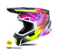 Casco MX Shot Lite Azul/Amarillo Neón PerladoXL Azul,Amarillo Neón Perlado