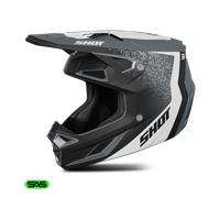Shot Speed Hybrid Casco de motocross, gris, tamaño S para Hombres