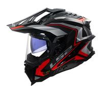 CASCO MX701 EXPLORER CARBON ROJO TG.L 06