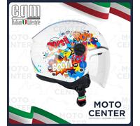 Casco Niño CGM 261G Mini Comics Azul Blanco Talla YS (48 Cm.)