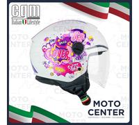 Casco Niño CGM 261G Mini Comics Fucsia Blanco Talla YS (48 Cm.)
