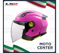 CASCO NIÑO LS2 OF622 NUEVO DIVERTIDO II ROSA BRILLANTE TALLA L (51-52 CM.)