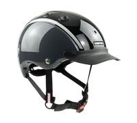 Casco Nori Niños Equitación Esquí Bicicleta S 52-56 CM Negro/Gris Herradura