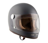Casco NZI By City Roadster Matt Antracita Talla M - Casco Integral Vintage Clasico