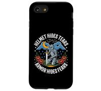 Casco Oculta Lágrimas Armadura Oculta Miedos Caballero Guerrero Medieval Carcasa para iPhone SE (2020) / 7/8