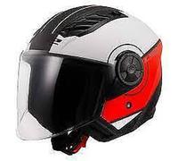Casco OF616 AIRFLOW II Cubierta Blanco Mate Rojo XXL