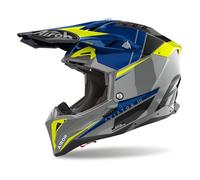 Casco Off Road Airoh AVIATOR 3 Push Blue Gloss