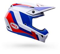 Bell MX-10 MIPS Dyno Casco de motocross, blanco-rojo, tamaño S para Hombres