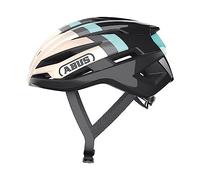 Casco para ciclismo de carretera ABUS StormChaser - Casco de bicicleta profesional ligero y cómodo para hombre y mujer - Oro/Turquesa, talla L