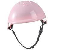 Casco para mascotas de ABS con agujeros para las orejas y correa ajustable para motocicleta, ciclismo o pasear a un perro ciego