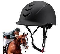 Casco para Montar a Caballo, Gorro para Montar a Caballo con Acolchado Suave y Transpirable con Correa Ajustable, Sombreros y Cascos ecuestres anticolisión de Seguridad para Mujeres Hombres, Adorno