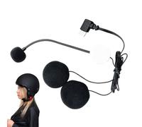 Casco para moto - Micrófono para moto HD impermeable con reducción de ruido y conector tipo C, auriculares de audio para podcast estudio deporte al aire grabación transmisión reunión profesional