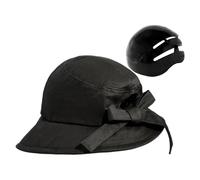 Casco para Mujer Adulta, Casco de Bicicleta portátil para Mujer con protección Solar | Accesorio Exterior versátil Ajustable Unisex a Gran Borde para Senderismo y