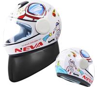 Casco para niños Casco de Moto para niños Casco Integral Casco para Scooter Casco para ciclomotor Cascos Protectores cómodos para niños y niñas a Partir de 5 años A,48-55CM