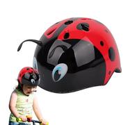 Casco para niños - Casco para niños, equipo de seguridad | Casco en forma de ladybug 3D, lindo accesorio protector para skate ciclismo regalo de cumpleaños vacaciones al aire libre frente parejas niño