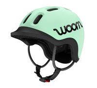Casco para niños Ready de woom, Casco ajustable sin pellizcos para niños con detalles reflectantes para andar en bicicleta, patinetas y patinaje sobre ruedas, para niñas y niños (edades 1-14) - Menta