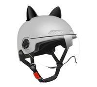Casco para Scooter eléctrico: Accesorio para Montar con Visera Desmontable para Mayor Seguridad y Comodidad, diseño aerodinámico con de ventilación, Casco Protector para desplazamientos, Andar