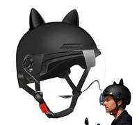 Casco para Scooter eléctrico: Accesorio para Montar con Visera Desmontable para Mayor Seguridad y Comodidad, diseño aerodinámico con de ventilación, Casco Protector para desplazamientos, Andar