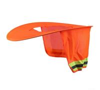 Casco parasol con ajuste y seguridad reflectante para construcción y gestión de eventos (naranja)