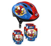 Casco Rodilleras Y Coderas Spiderman Amazing Friends MKP