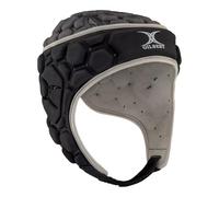 Casco Rugby Gilbert XP 250 Negro/Plata (Headguard), Tallas Senior/Junior (XL)