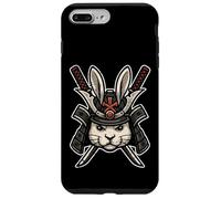 Casco samurái de conejo Katana Warrior Carcasa para iPhone 7 Plus/8 Plus