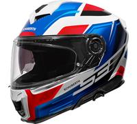 Schuberth S3 Storm Casco, blanco-rojo-azul, tamaño S para Hombres
