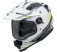 Casco Scorpion ADF-9000 Air Feat Blanco-negro-amarillo neón L