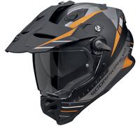 SCORPION Cascos ADF-9000 Air Feat Matt Black / Silver / Orange M
