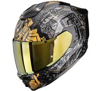 Casco Scorpion Exo-1500 Air Apus Negro-gris-dorado M