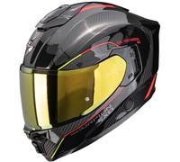 Casco Scorpion Exo-1500 Carbon Air Mundi Negro-rojo-amarillo M