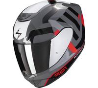 Casco Scorpion Exo-391 Arok Gris-rojo-negro M