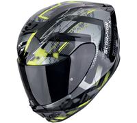 Scorpion EXO-391 Clutter Casco, negro-gris-rojo, tamaño XL para Hombres