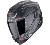 Casco Scorpion Exo-520 Evo Air Ranka Mate-Negro-plata-rojo S